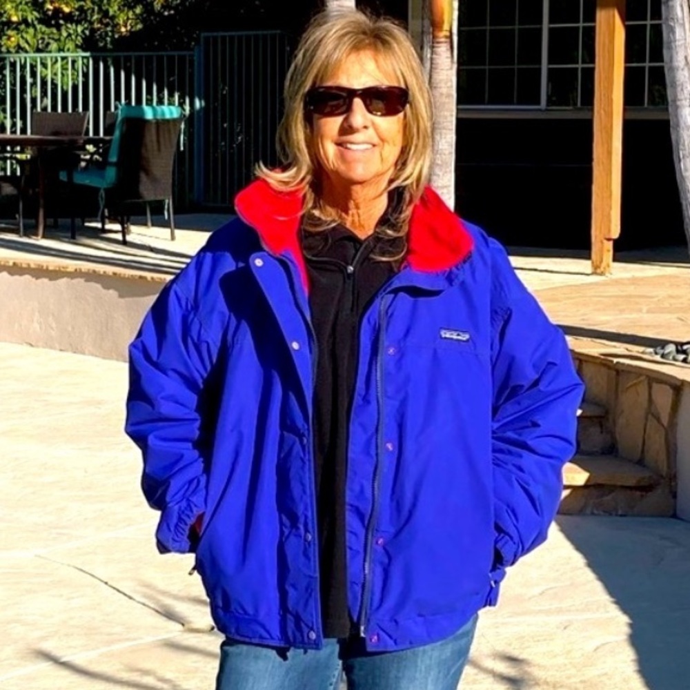 Patagonia Shelled Synchilla Ski Jacket Purple Red Womens Small Vintage - Picture 3 of 16